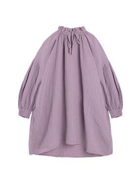 The New Society Olivia Dress - Lavender Purple Organic Cotton Natural Fibers